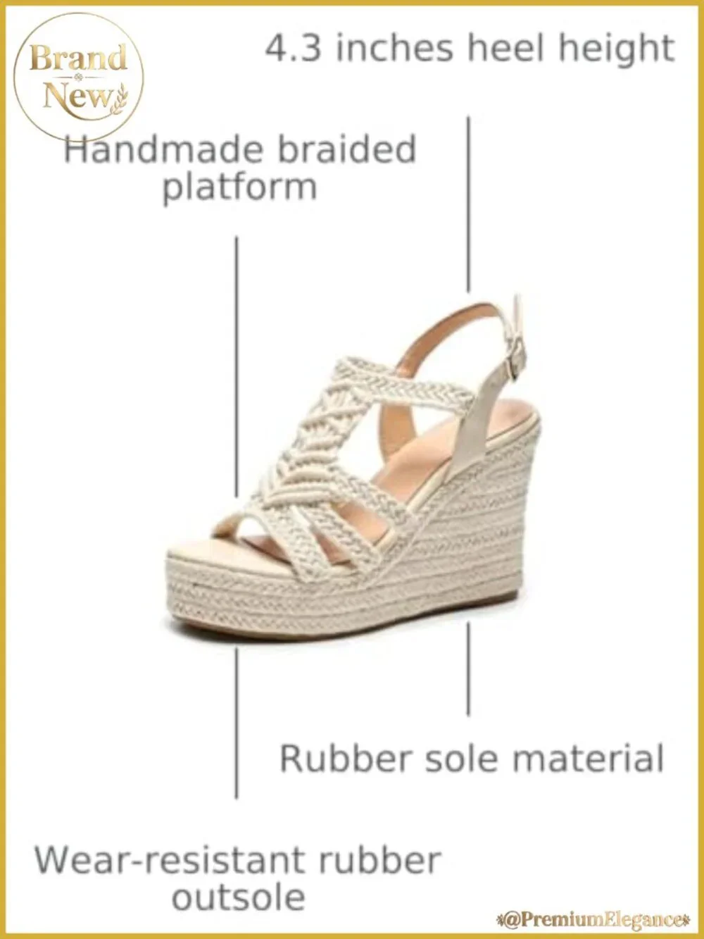 N/A espadrille wedge